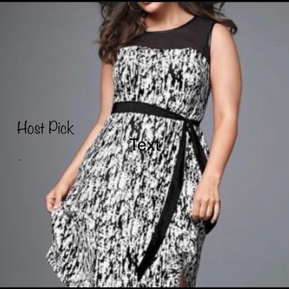 Lane Bryant Dresses & Skirts - Lane Bryant Black and White Illusion Dress